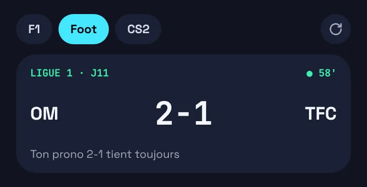Widget Android à pastilles