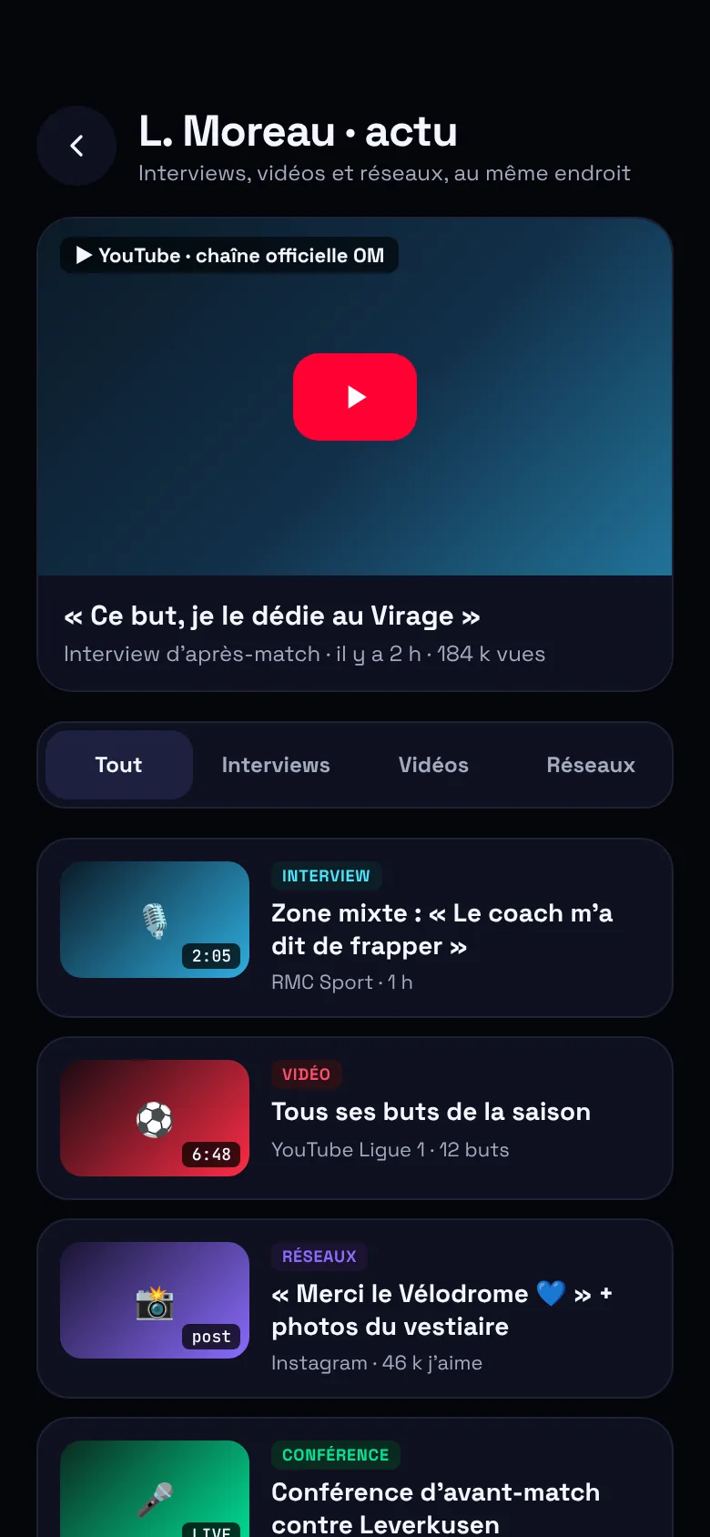 Vidéos et interviews