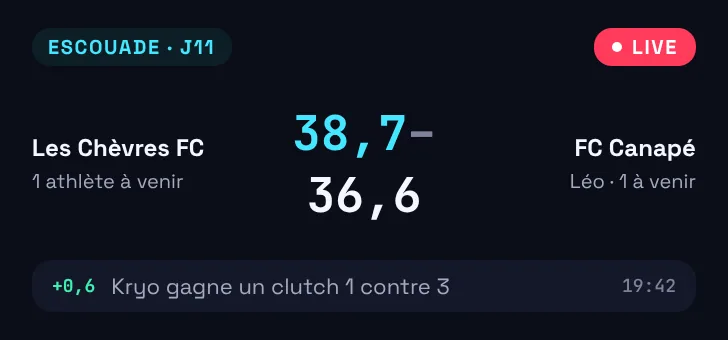 Widget duel d'Escouades